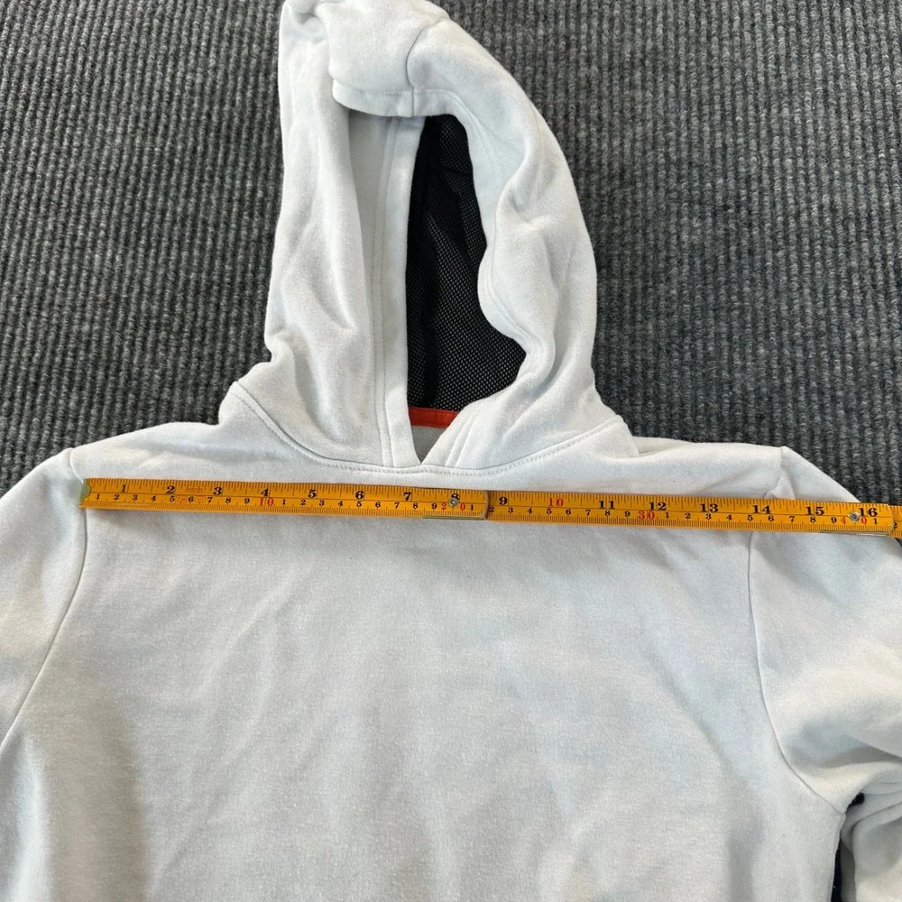 Xersion Boys Colorblock Quick-Dri Hoodie M 10/12 White Black Athletic Pullover
